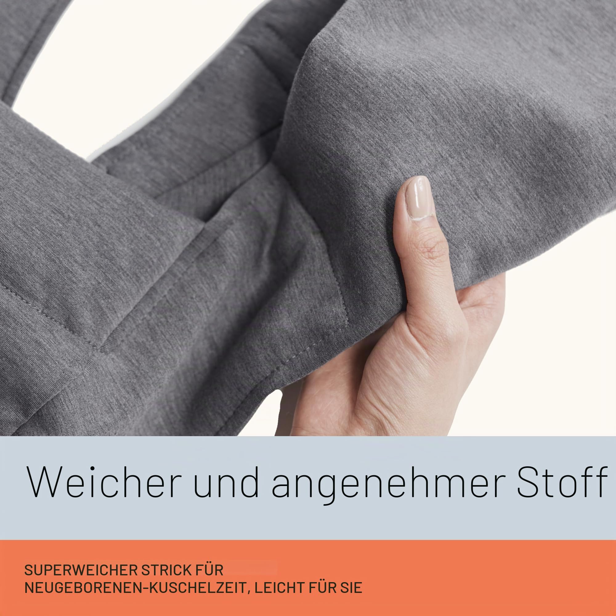 Ergobaby Embrace Babytrage für Neugeborene 3,2-11,3 kg, Oxford Blue | Ergonomische 2-Positionen-Babytrage mit Kopf- und Nackenstütze, hüftgesunde Positionierung, passt 3,2-11,3 kg, Oxford Blau
