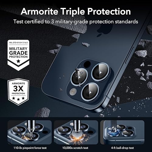 Miniatura 137 de ESR Protector de lente de cámara para Samsung Galaxy S23 Ultra, accesorios para Samsung S23 Ultra, vidrio templado ultrafino resistente a