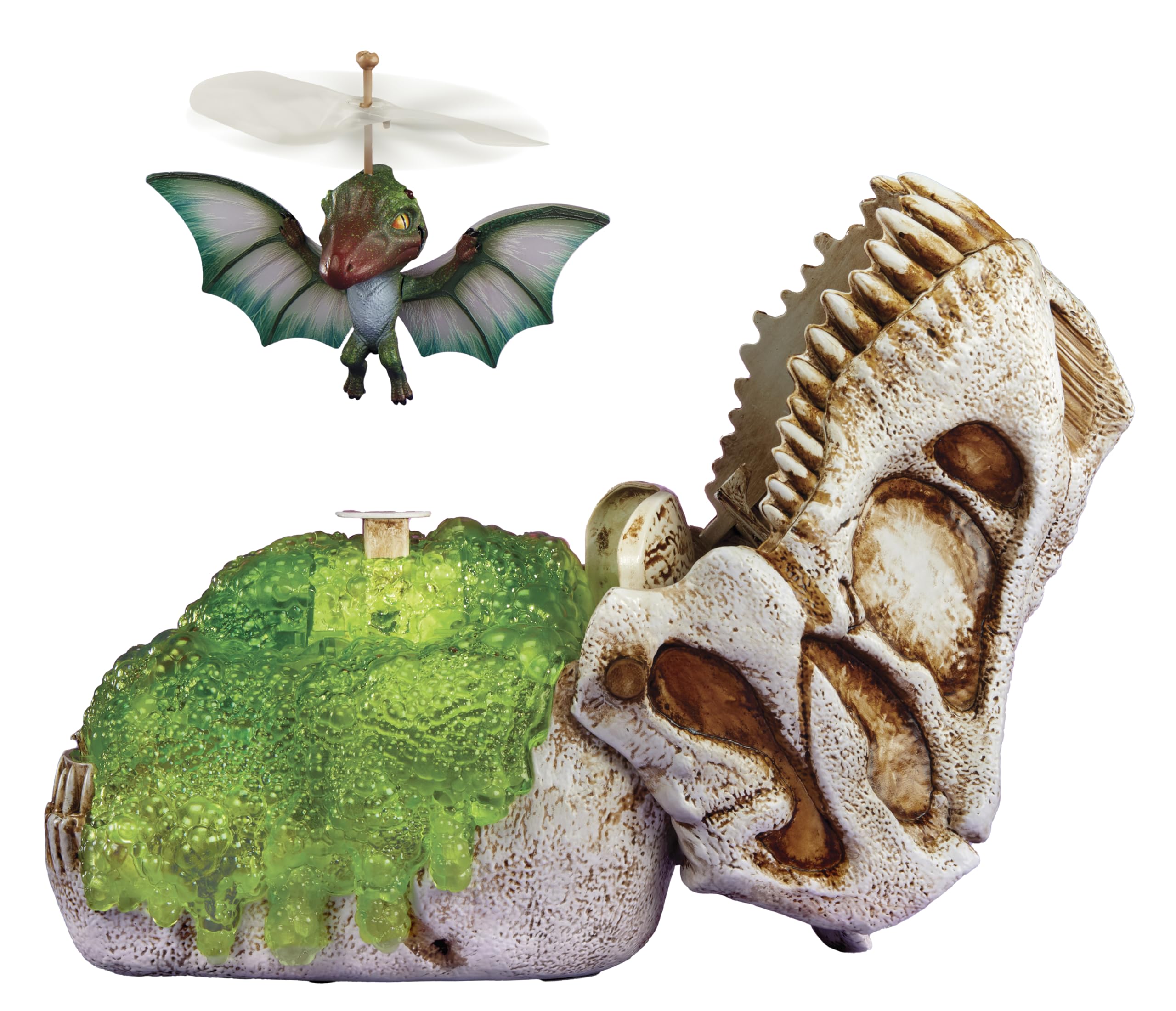 MGA Entertainment Gross-a-Saurus GrossMos Flying Dino Grün - Interaktives Dinosaurier-Spielzeug für Jungen und Mädchen, für Sammler und Kinder ab 6 Jahren
