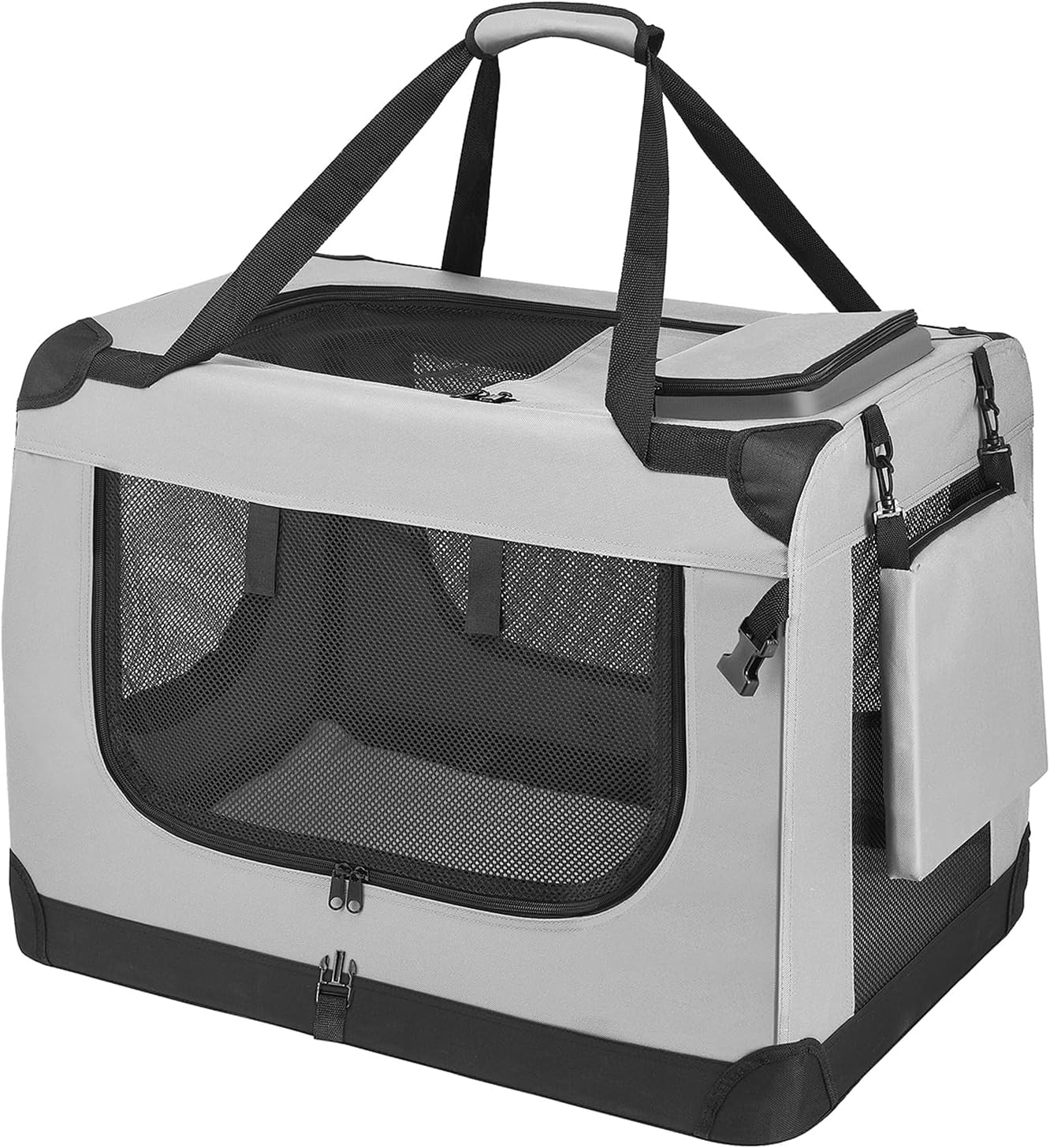 PISPETS Collapsible Soft Sided Pet Carrier for Dogs and Cats, 32"x23"x23