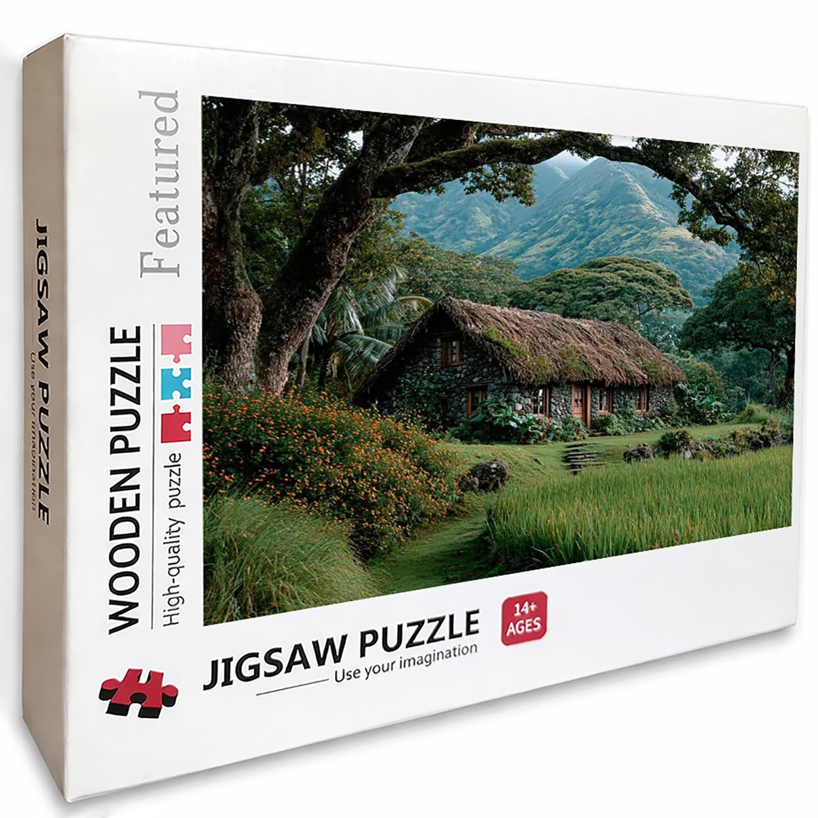 Maison Puzzle 2000 pièces Adultes, Puzzle Bois 99x70cm, Adultes Jeu éducatif Défi énigme avec Une Boîte d'emballage Exquise, Jeu Relaxant Détente Collection, Cadeau Fille, Decoration, (Planter) 2-3580