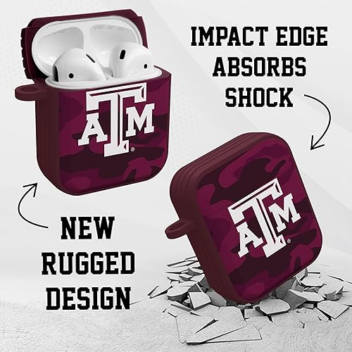 Miniatura 4 de AFFINITY BANDS Texas A&M Aggies Camo HDX - Funda compatible con Apple AirPods Generaciones 1 y 2