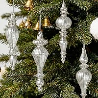 Vista 134 de DN DECONATION Deep Red Glass Christmas Ornaments, Set of 9, 3.15' Hanging Christmas Baubles for Xmas Tree Decoration, Wedding Party Gift