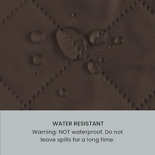 Miniatura 3 de MapleAplus Funda de sofá reversible de 68 pulgadas, resistente al agua, para sofá de 3 cojines con varillas de espuma antideslizantes, protector de