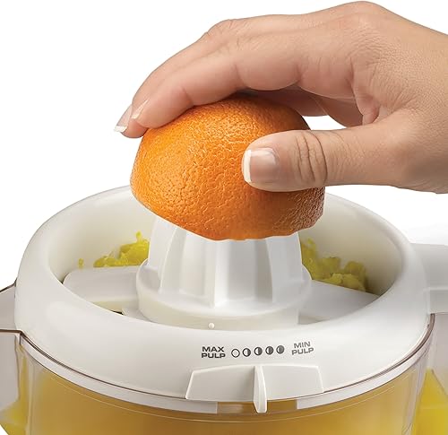 Miniatura 2 de Exprimidor con jarra de plástico de BLACK+DECKER, CJ650W, de 32 oz, blanco, cono exprimidor estándar, Blanco