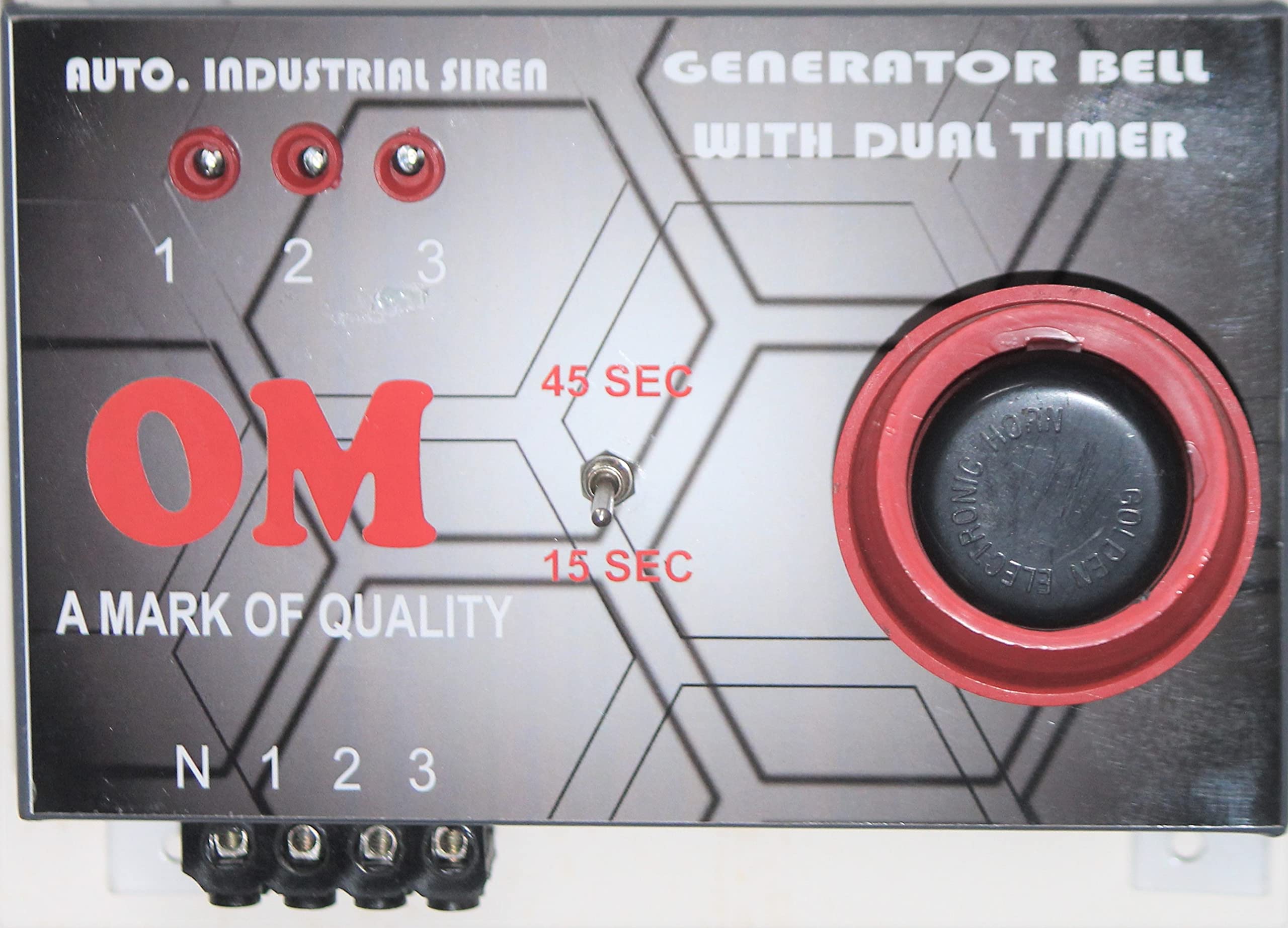 OM Three Phase Generator Bell Electronic Generator Alarm with Timer (Main Resumption Alarm) (B09643LFZJ) Amazon Price History, Amazon Price Tracker