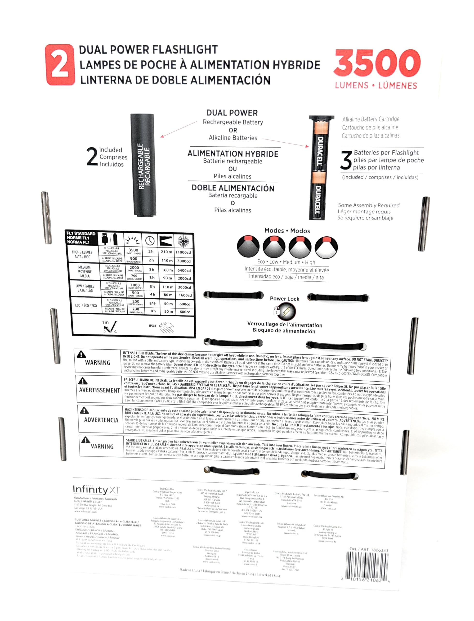 Achetez Infinity X1 LED 5000 Lumens Flashlight chez France