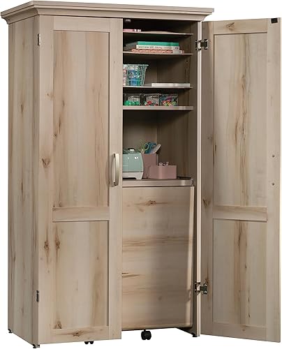 Vista 6 de Sauder Armario de costura y artesanía de almacenamiento diverso, acabado de arce pacífico