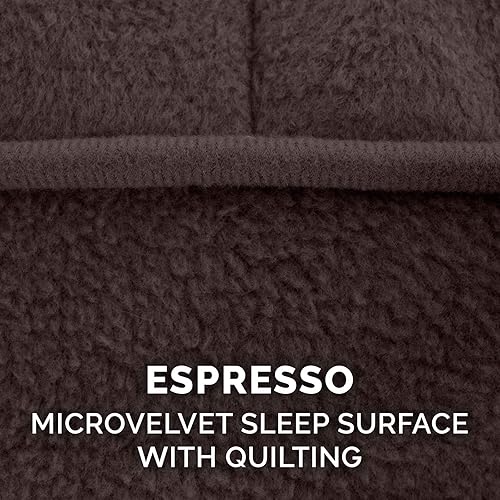 Miniatura 6 de Furhaven - Cama de microterciopelo y espuma viscoelástica para perro, con funda extraíble lavable, color expreso, jumbo plus (2XL)