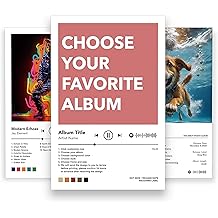 Custom Album Cover Art Posters - Album Cover Prints Music Wall Art Poster, Personalized Customizable Gift, Best Friend Birthday Gifts for Him Her
