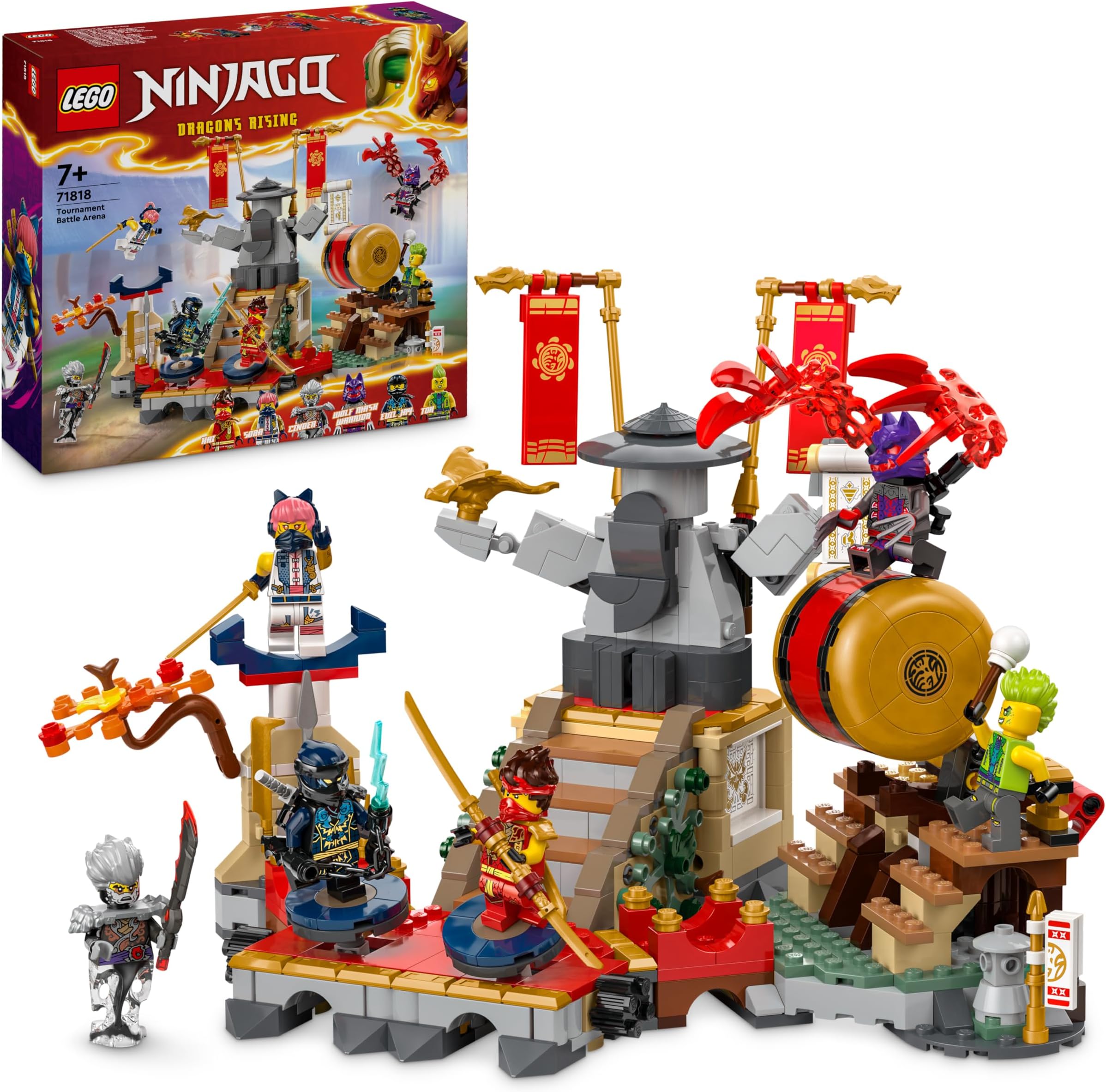 NINJAGO Tournament Battle Arena Playset 71818 Building Blocks for 18+ Gift