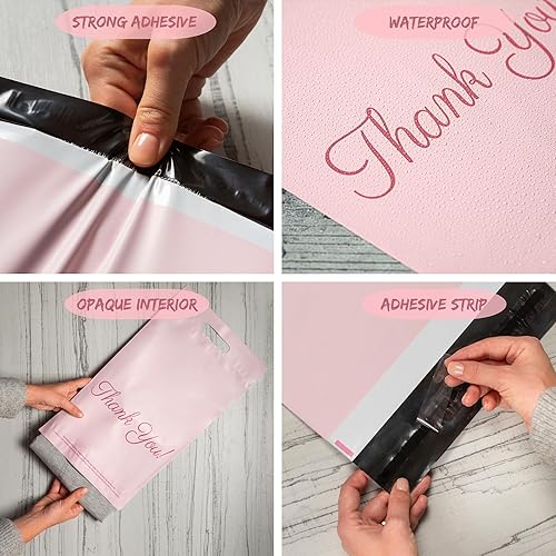 Miniatura 14 de Bolsas esmeriladas para camisetas de 10 x 13, 100 bolsas de envío para ropa, bolsas de agradecimiento, bolsas de paquete, bolsas para pequeñas