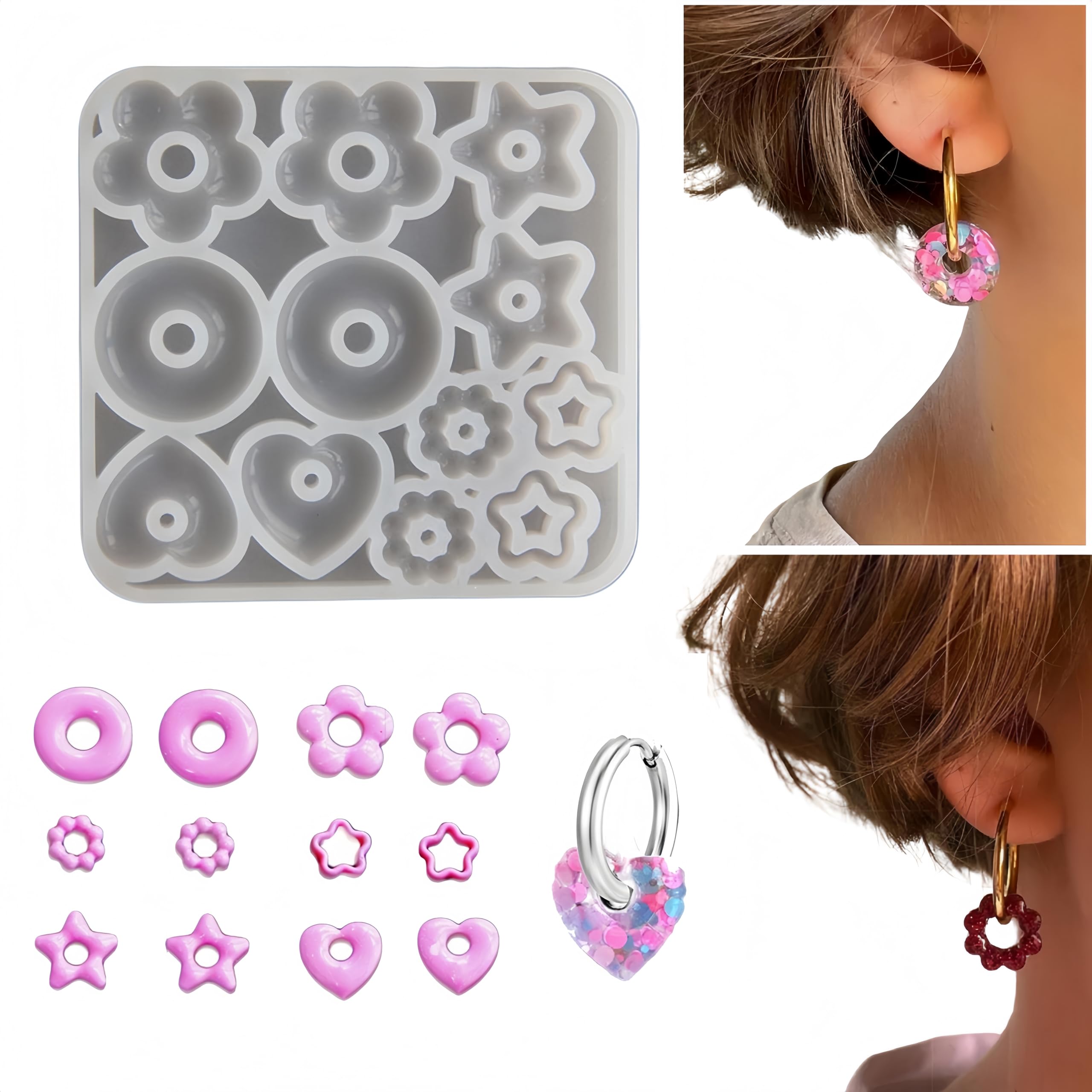 Moules En Silicone Pour Résine Époxy - 3 Pièces Pour Bagues, Bijoux, Créations DIY