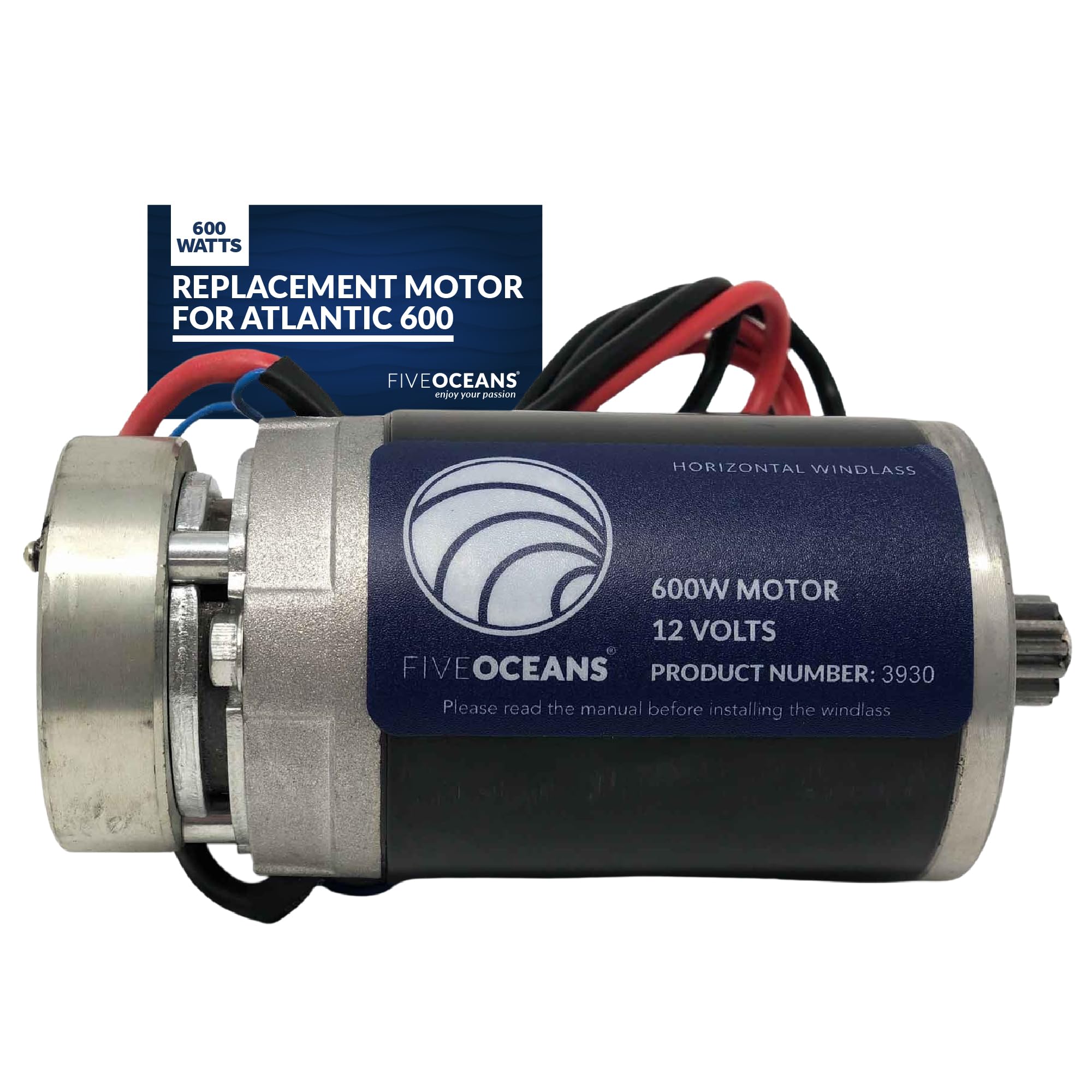 Five Oceans Replacement Motor for Atlantic 600 Horizontal Windlass 600W - FO4259