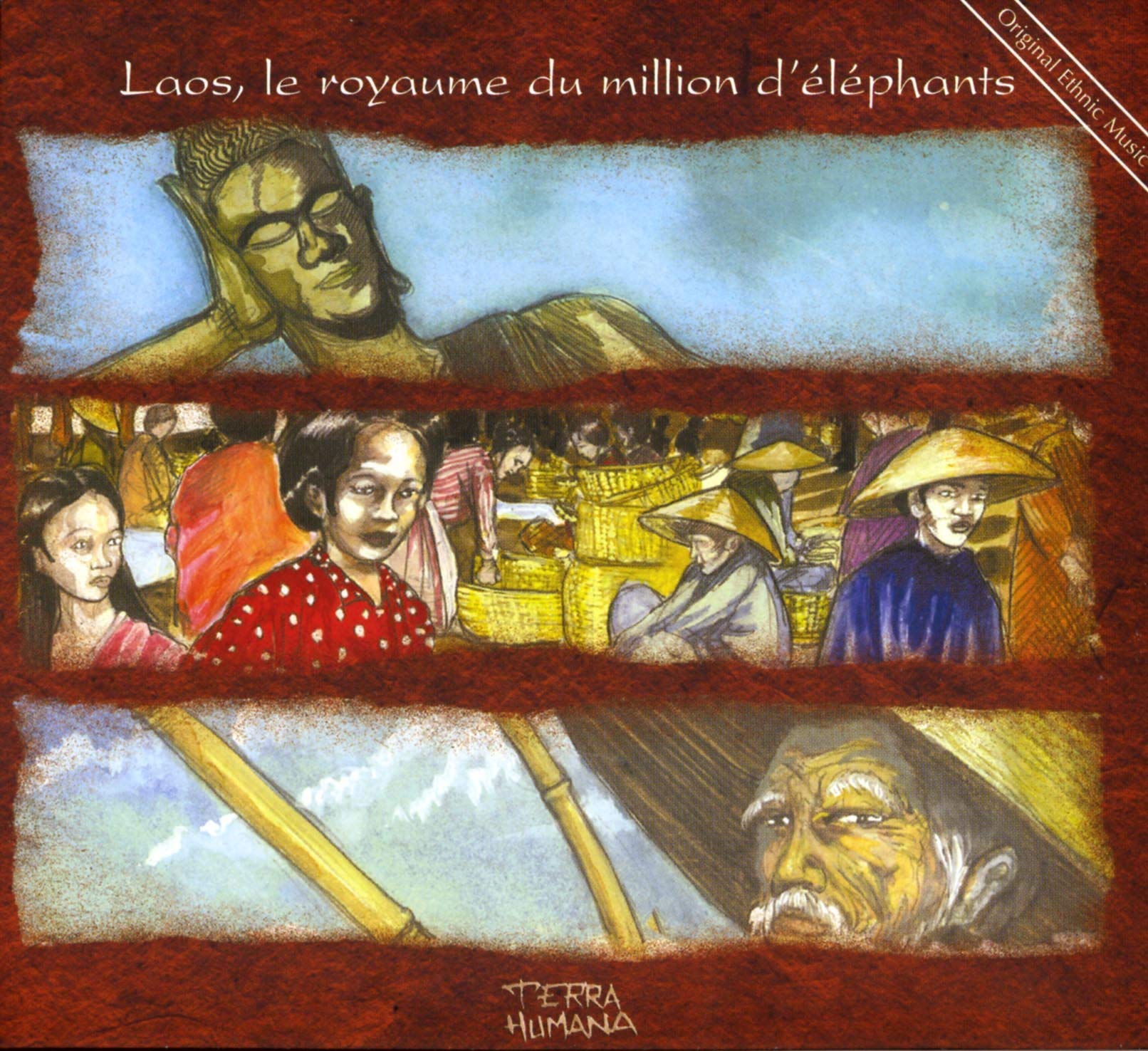 LAOS, ROYAUME DU MILLION - CD D'ELEPHANT-ORIGINAL ETHNIC [DVD] Anonyme