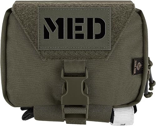 Miniatura 9 de PETAC GEAR Bolsa médica táctica Rip Away Bolsa de primeros auxilios IFAK Bolsa Molle y cinturón horizontal Bolsa de supervivencia de emergencia al