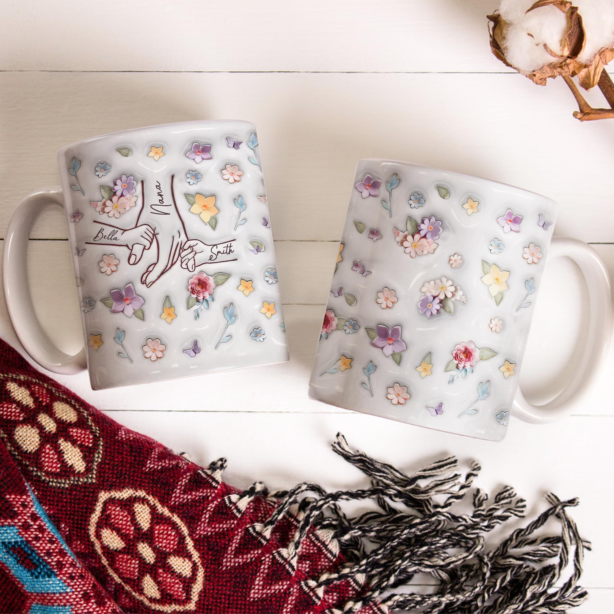 Personalized Mother's Day Coffee Mug - Custom Mom Gift With Kids Names