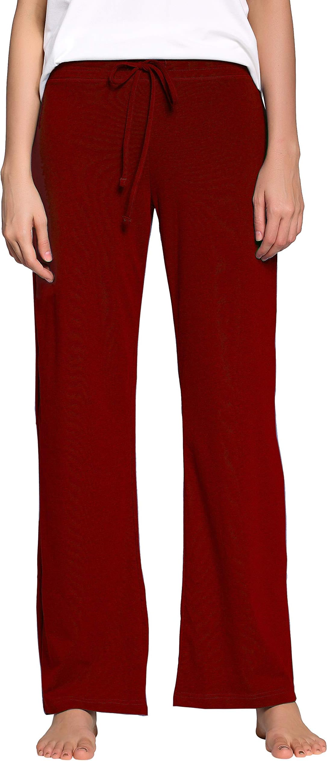 CYZ Womens Casual Stretch Cotton Pajama Pants Simple Lounge Pants