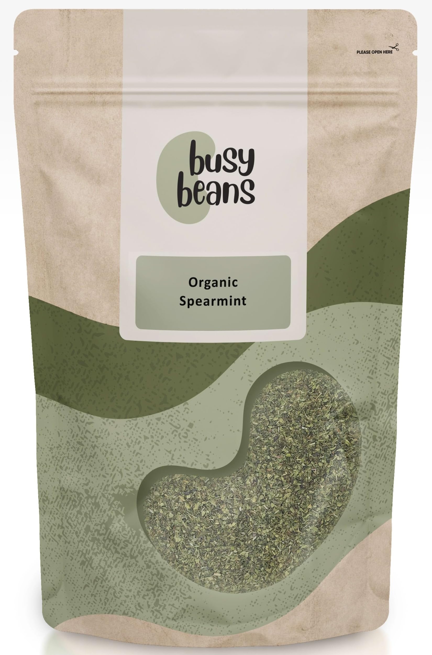Organic Spearmint Tea (Mint) - Certified Organic - by Busy Beans Organic (250g)Soil AssociationSoil AssociationSoil Association
