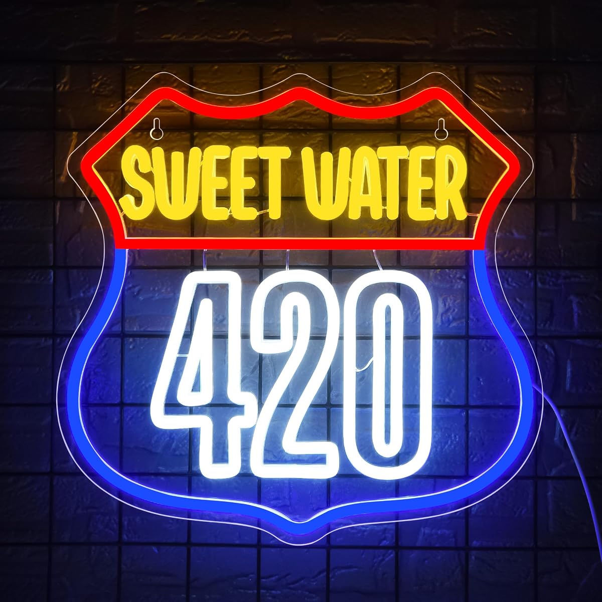 Sweet Water Neon Sign For Wall Decor Bar Neon Light malt-inspired Led Sign Neon