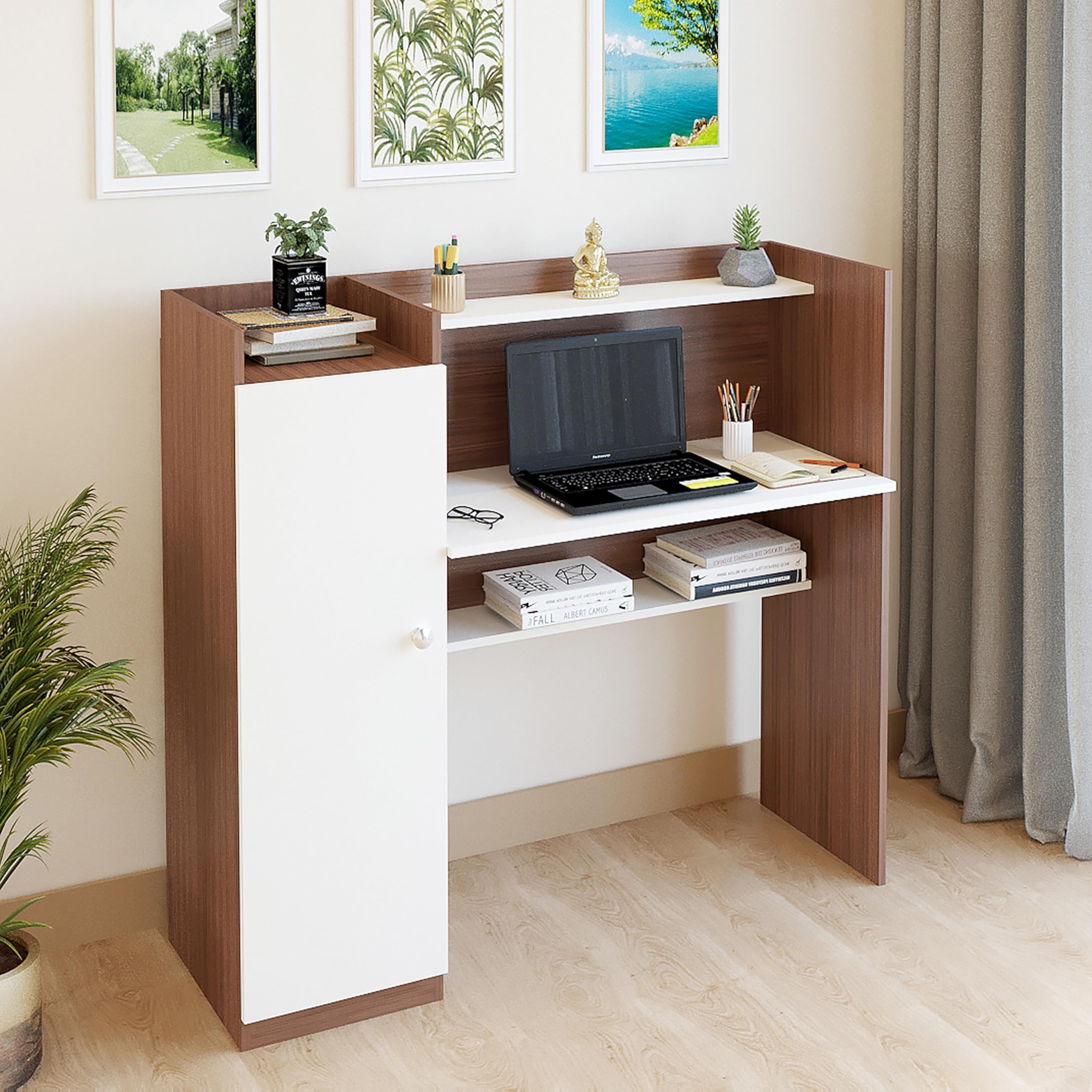Spacewood Study Table | 3 Year Warranty | Winner|Study Desk with Book ...