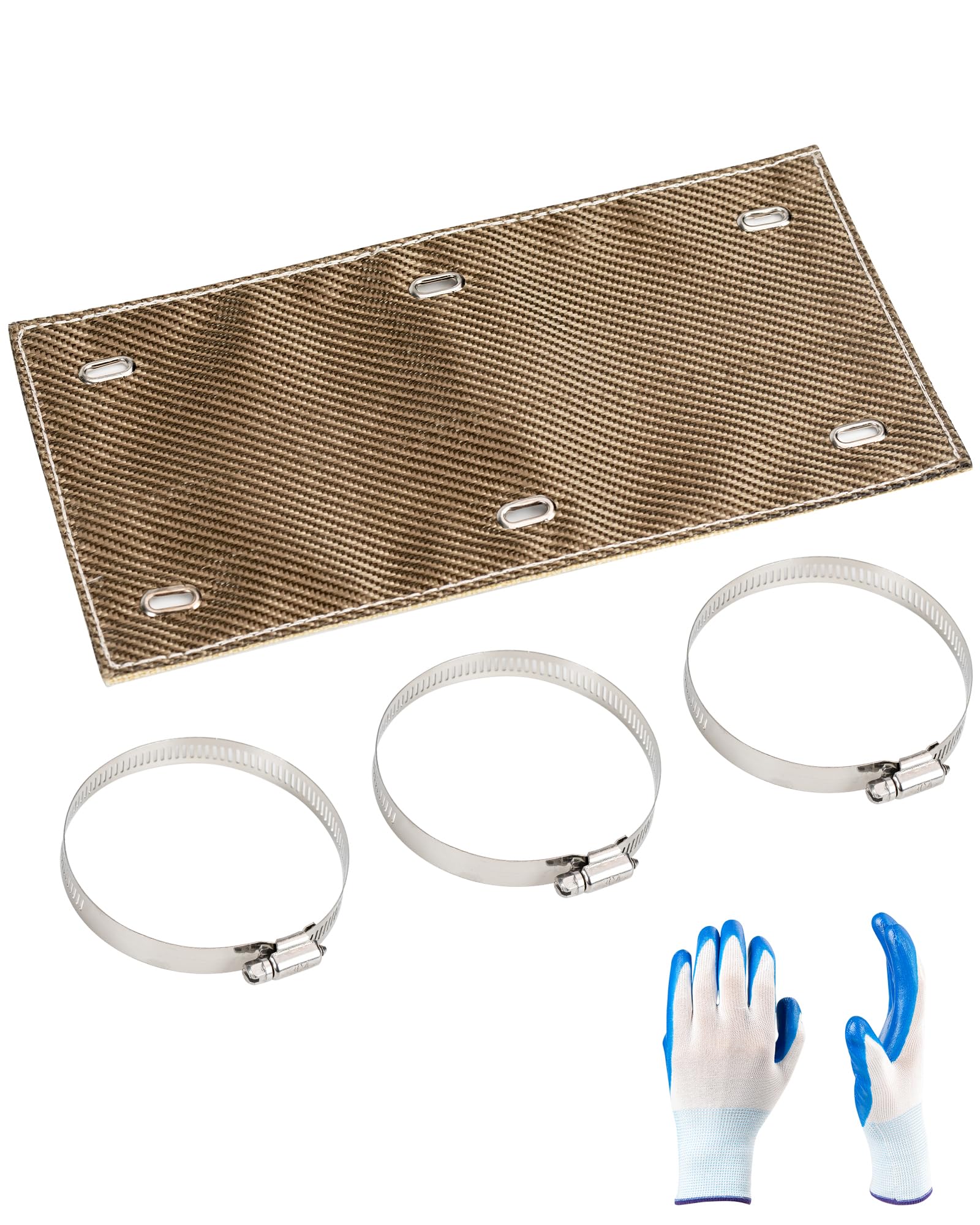 PLOZANO Titanium Pipe Shield with Gloves