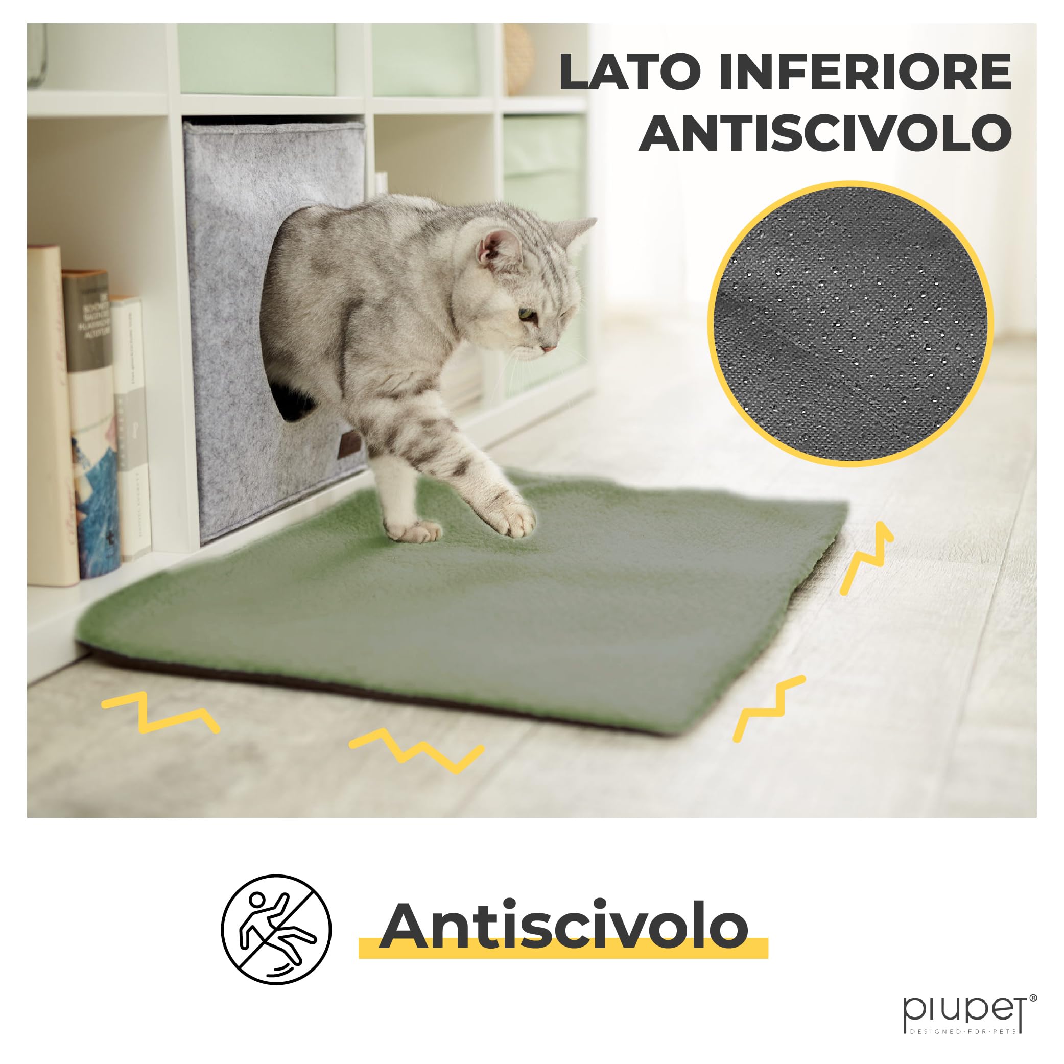 Knupis Tappeto Riscaldante Per Gatti E Cani 60x45 Cm - Coperta Termica Autoriscaldante Lavabile - Foto 3