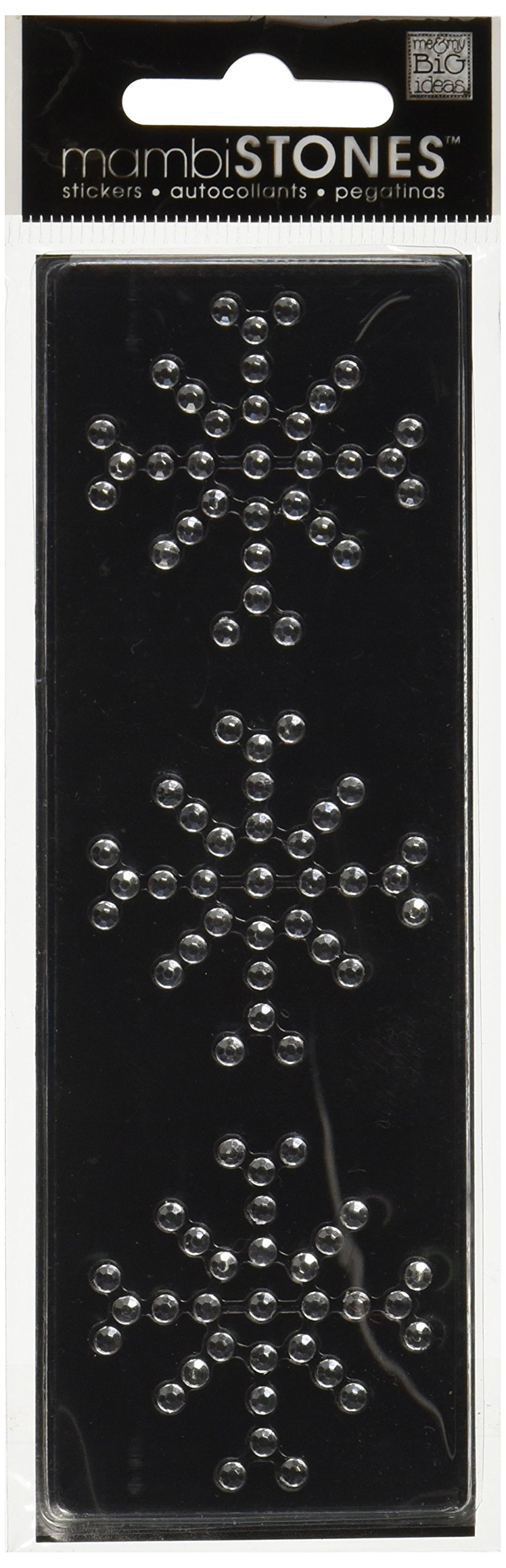 Me & My Big Ideas Rhinestone Word & Icon Stickers, Snowflake/Crystal 3/Pkg