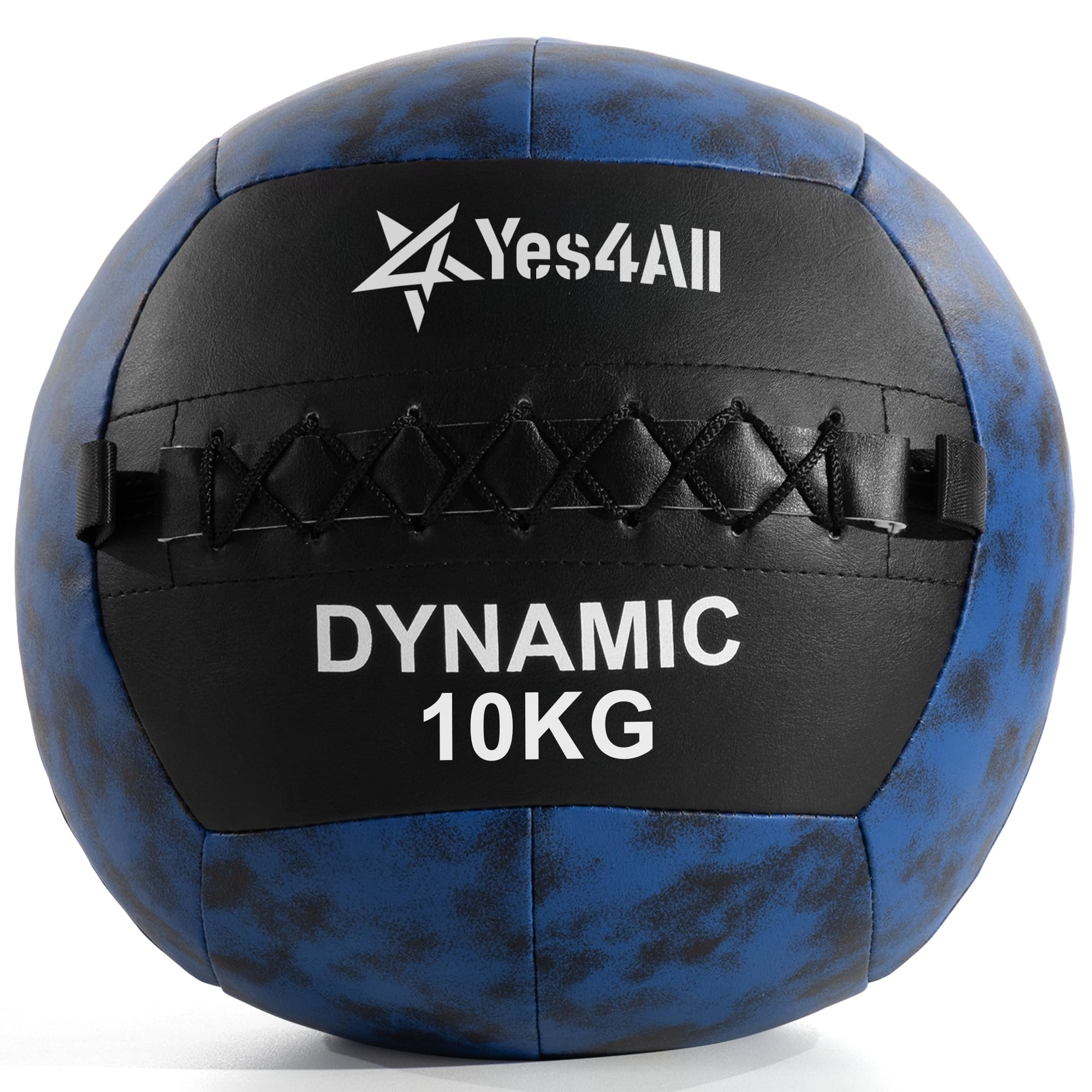 Yes4All XHKC 10 kg Ball de mur souple/ballon de médecine, pour entraînement complet et exercice de force