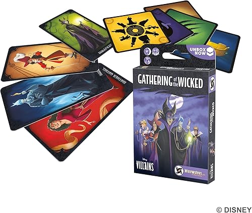 Miniatura 4 de Zygomatic Disney Villains Gathering of The Wicked Party Game  Juego de cartas de terror  Juego de estrategia para adultos y familia  Edades de 10