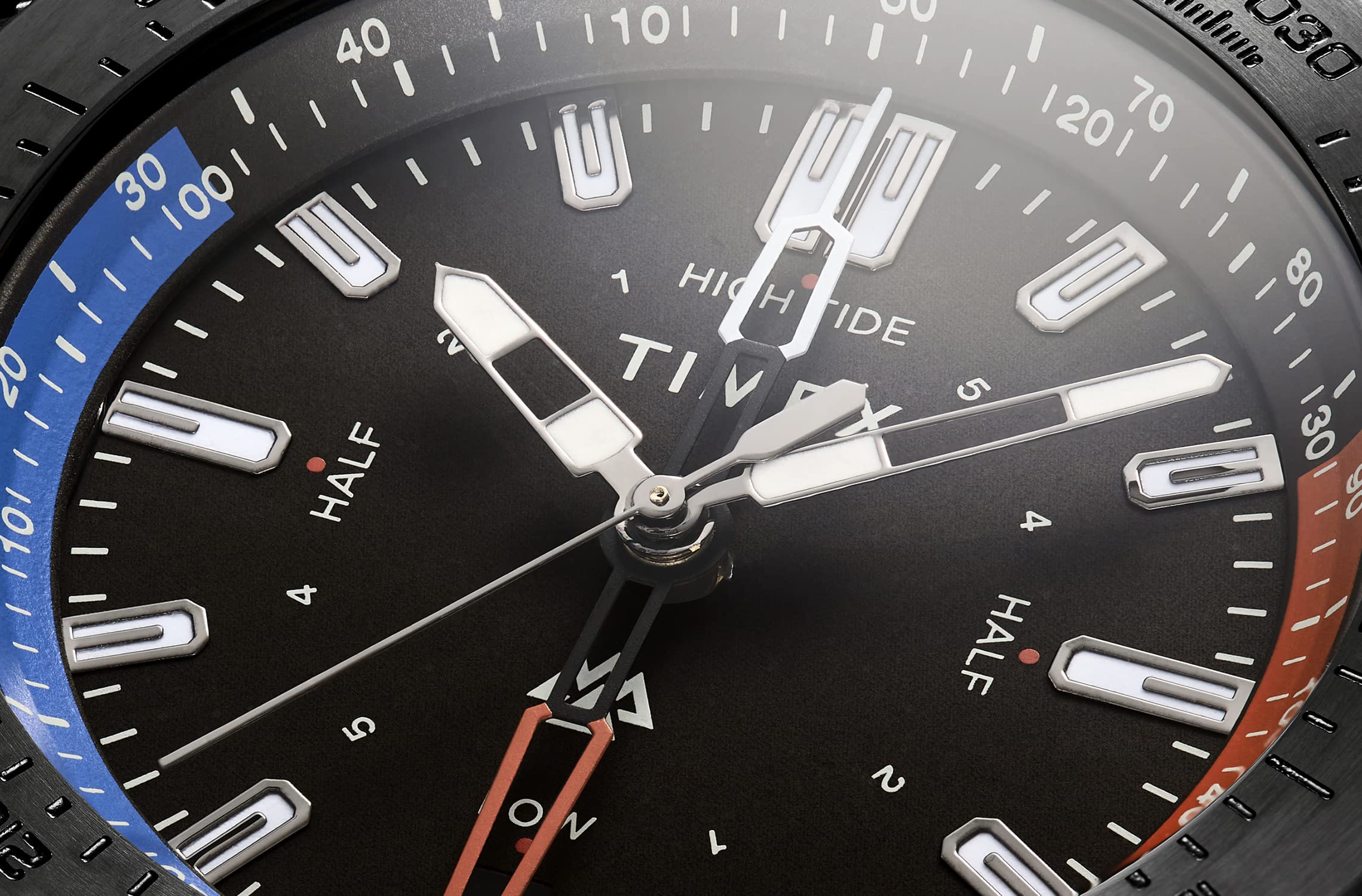Timex Męski analogowy zegarek kwarcowy Expedition North® Tide-Temp-Compass, czarny/czarny, Pasek
