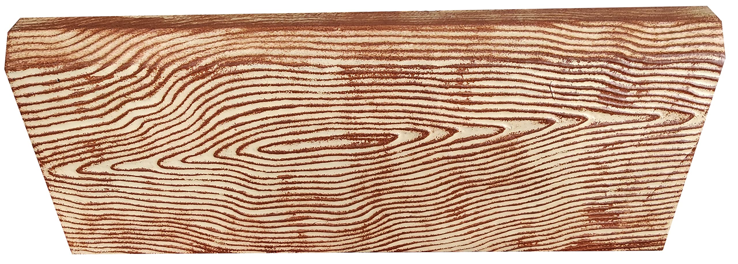 2 PCS stampi in cemento 50x20x4cm, bordo, palisade, cordolo, imitazione del legno, giardino dei prati, decorazione del giardino, percorso, DIY, pavimentazione, riutilizzabile, multifunzione