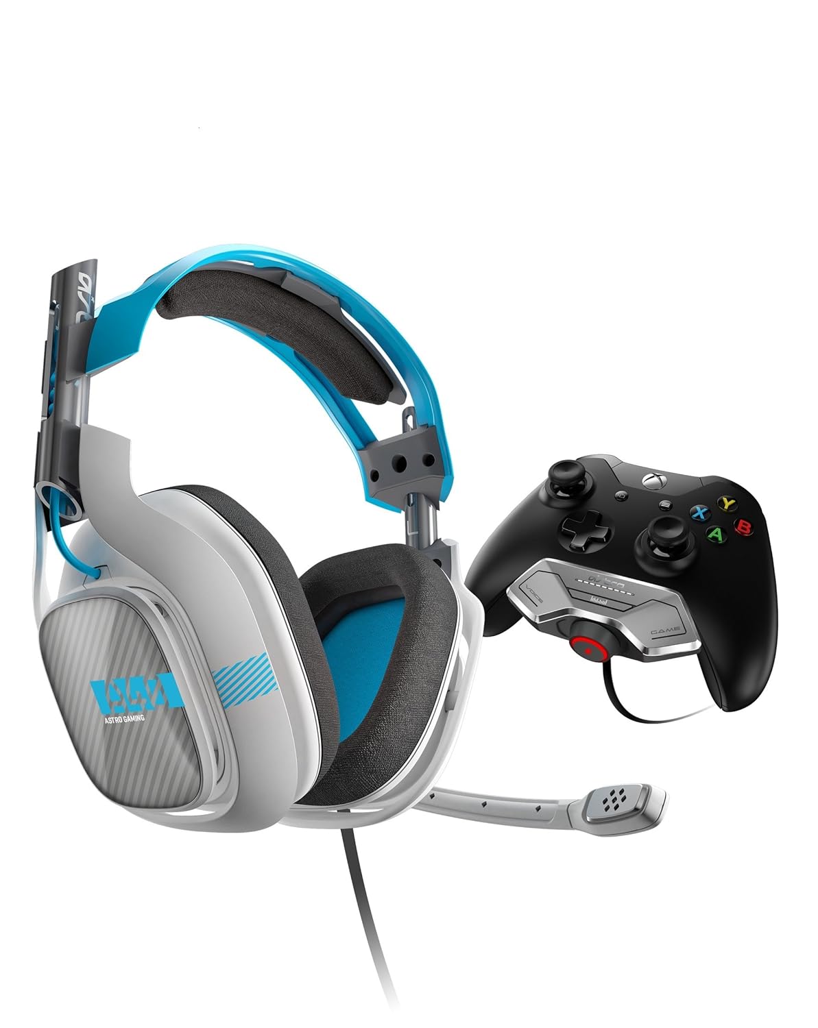 ASTRO Gaming Astro Gaming Refurbished A40 System Bundle Xbox One, Light Grey/Blue - Xbox One
