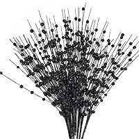 Vista 34 de CATTREE Plantas artificiales doradas, hojas de plástico doradas, paquete de 4 arbustos de hierba falsa, arbustos para el hogar, interior, exterior