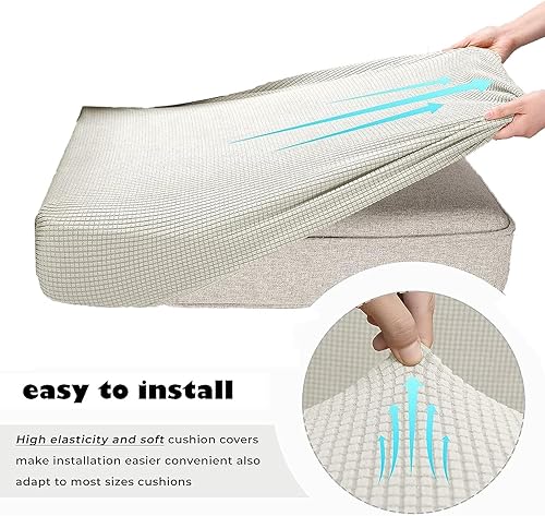 Miniatura 6 de Fundas elásticas para cojines de comedor de caravana, funda de sofá de caravana, funda de asiento de sofá de caravana, funda suave para asiento de