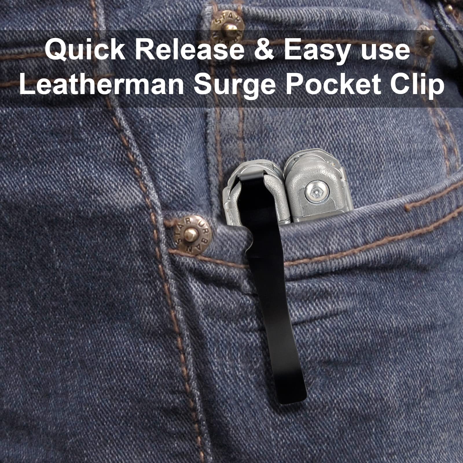 Amazon | iGuerburn レザーマンサージ用ポケットクリップ - サージ