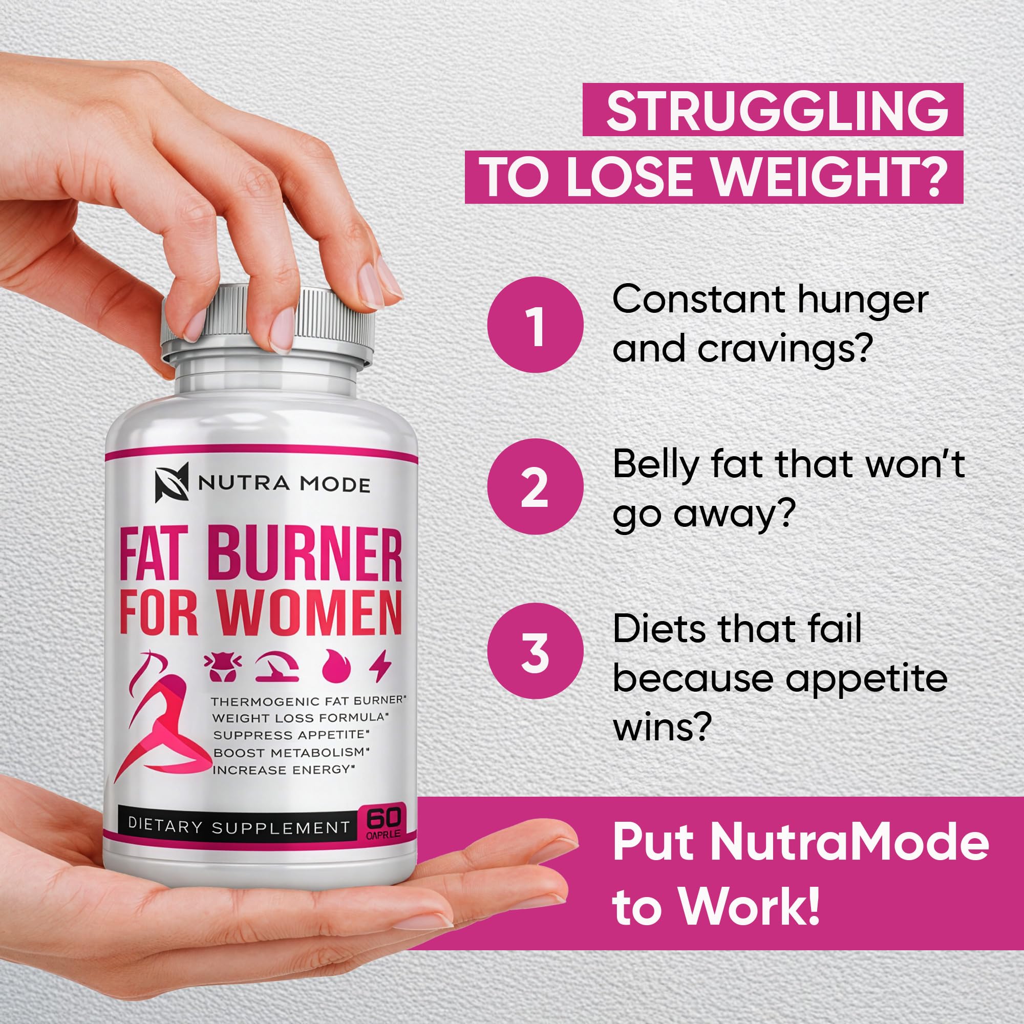 Thermogenic Fat Burner Weight Loss Diet Pills for Women - GLP-1 Support with Raspberry Ketones, Green Tea Extract, Green Coffee & Garcinia - Appetite Suppressant & Metabolism Booster 1 month 60 caps — Amazon image 5