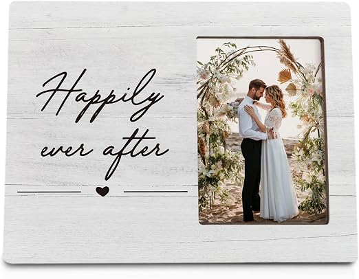 Wedding Picture Frame, Wedding Gifts, WeddingFrame, WeddingGifts for Newlyweds 8x10 Photo Frame, Marriage License Frames, Happily Ever After WeddingPicture Frames for Tabletop Wall