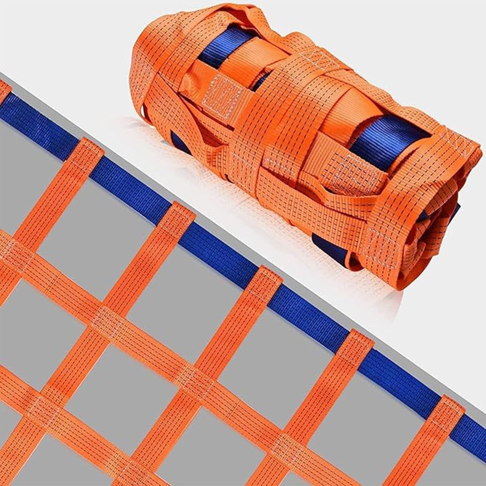 Siatki do podnoszenia, trwała siatka do podnoszenia podnośnika – wytrzymała nylonowa zawiesia, siatka 1 x 1 m 10 cm, nośność 2T, bezpieczne pasy do podnoszenia materiałów i transportu bagażu