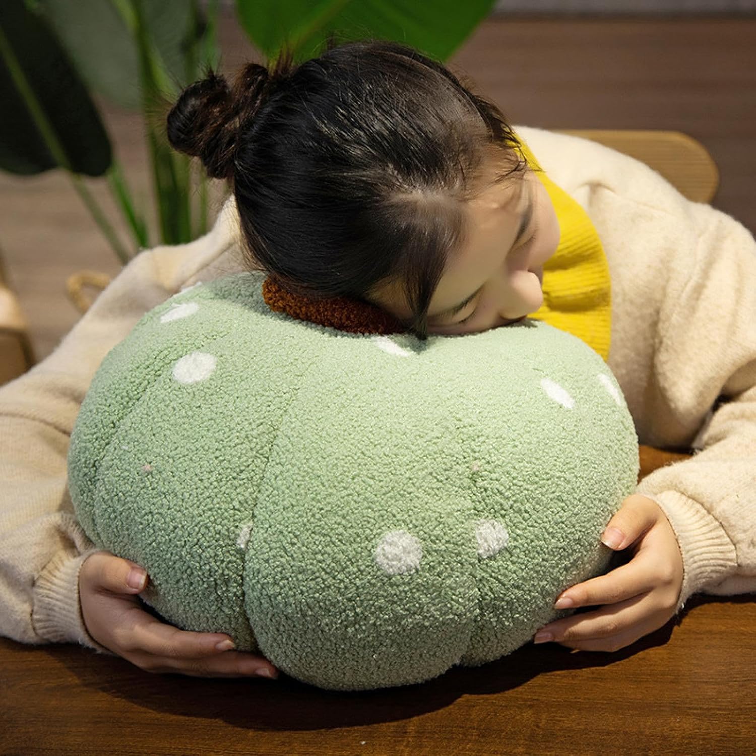 leph Polka Dot Pumpkin Throw Pillow Toy Shaped Vegetable Cushion Macaron Color