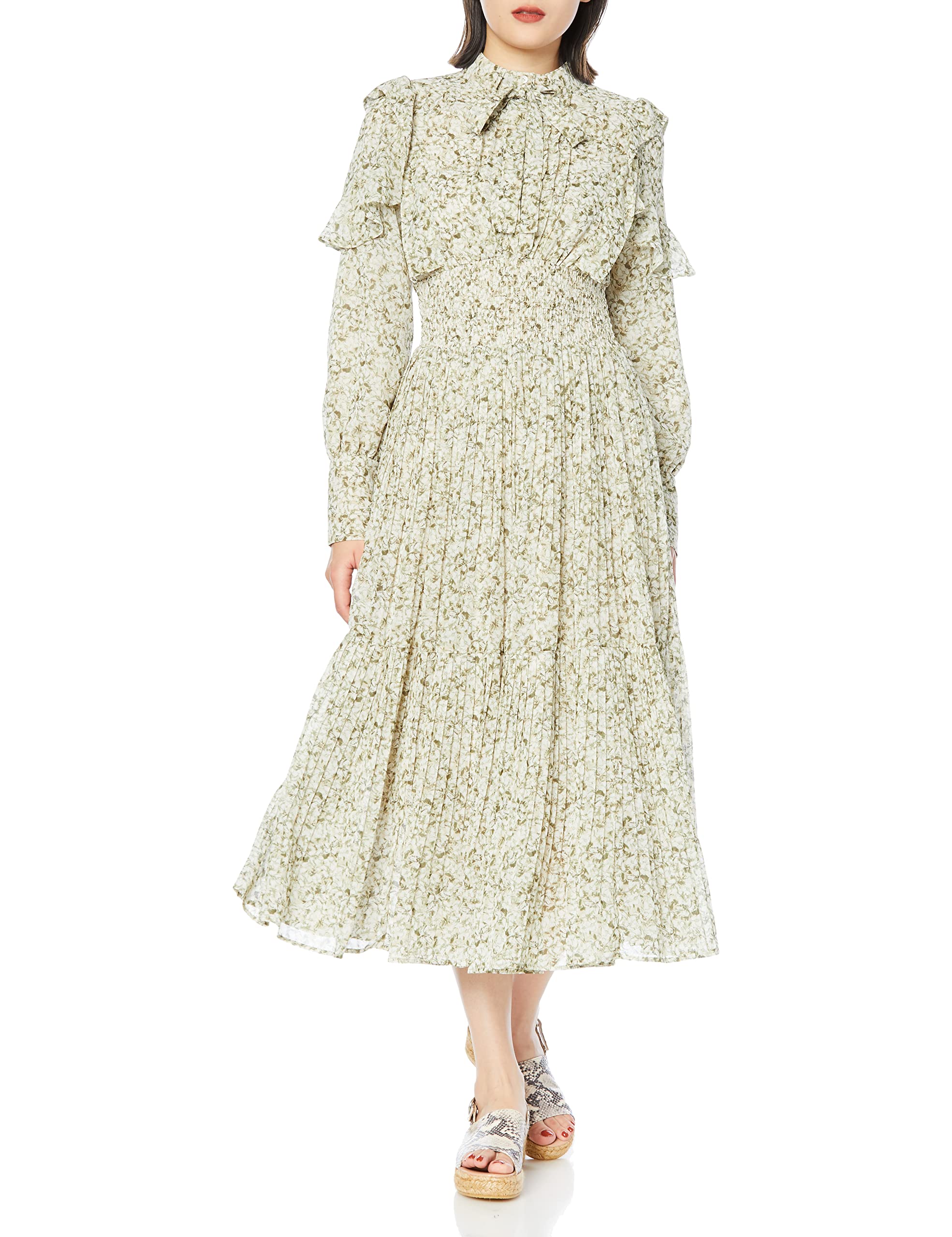 Amazon.co.jp: [スナイデル] Sustainaプリントプリーツワンピ