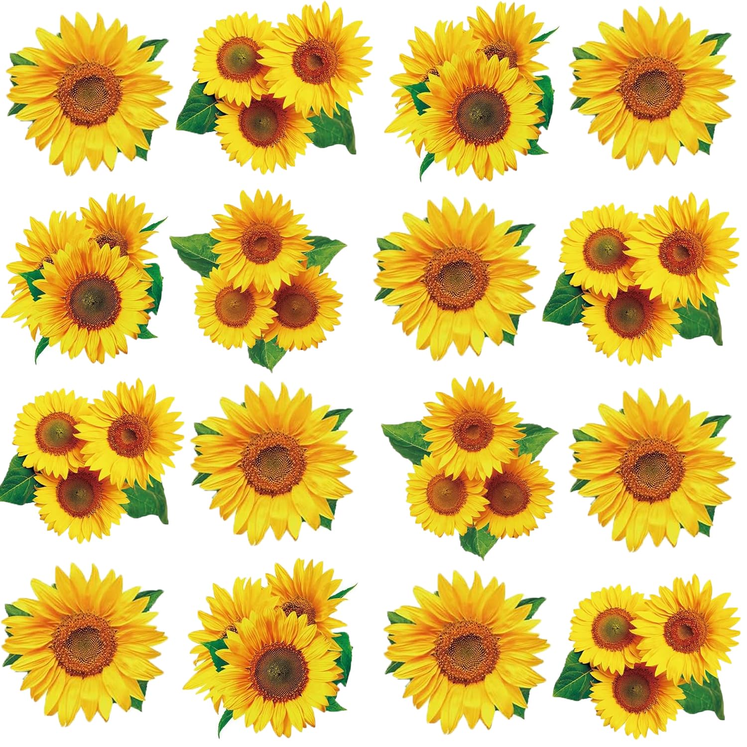 32 Pieces Sunflower Cutouts Sunflower Party Decorations Sun Flowers Party Decorations for Sunflower Themed Baby Shower Birthday Wedding Party Decorations Supplies