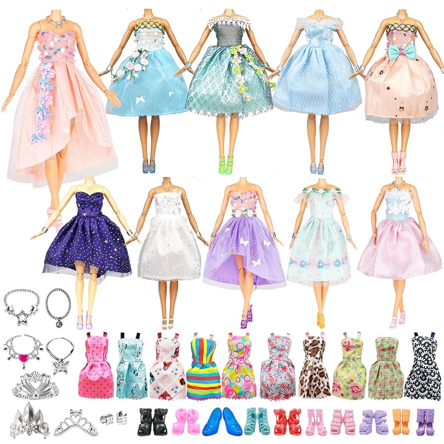Amazon.co.jp: Keysse ドール服とアクセサリー 39個パック