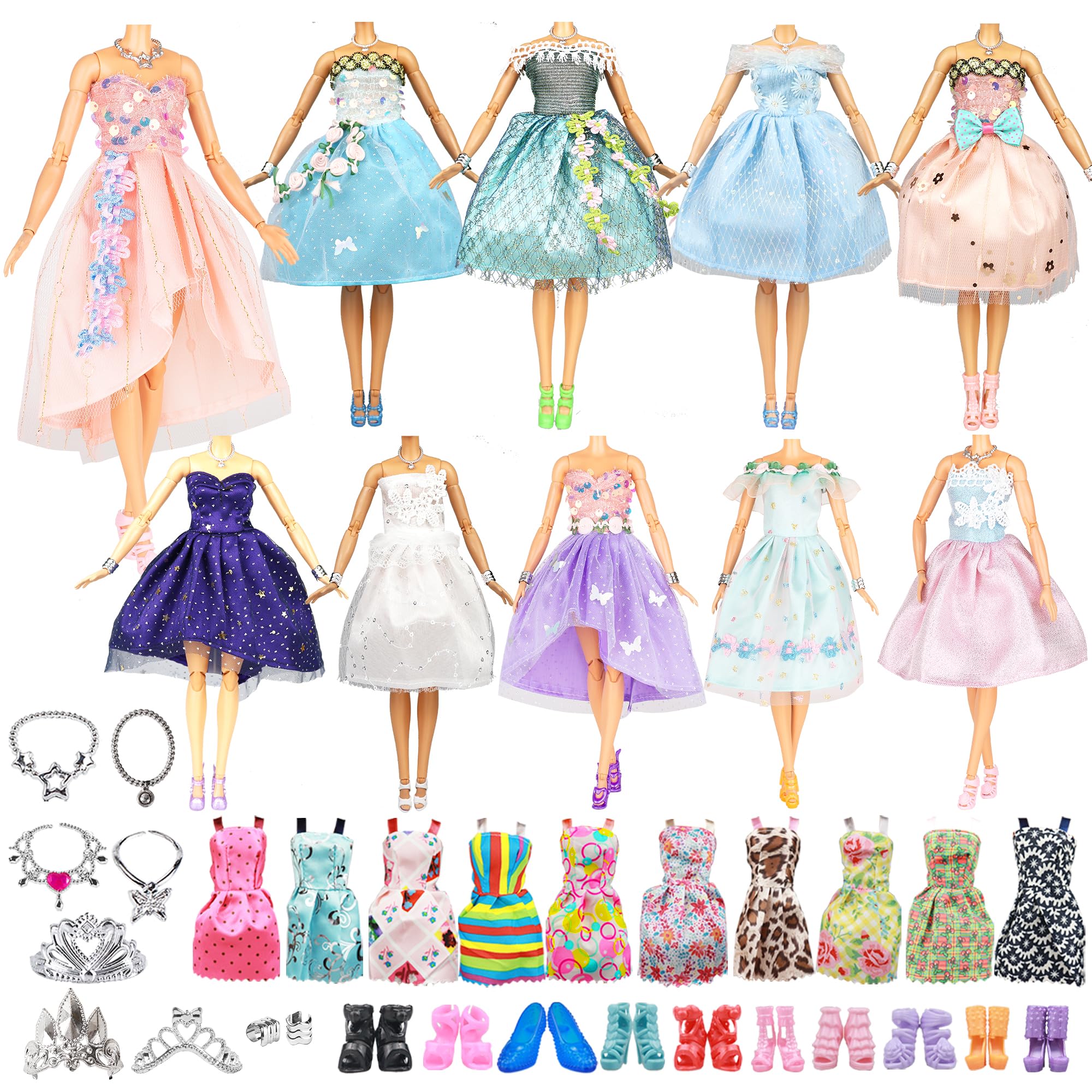 Amazon.co.jp: Keysse ドール服とアクセサリー 39個パック ユニークで