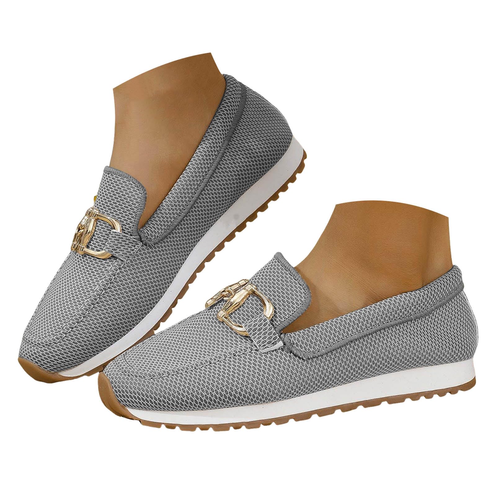 Women's Casual Loafers Comfortable Slip On Shoes Orthopedic Sneakers for Women Arch Support Footwear Business Non-Slip Walking Boat Shoes Fashion Sneakers Retro Lightweight Loafers
