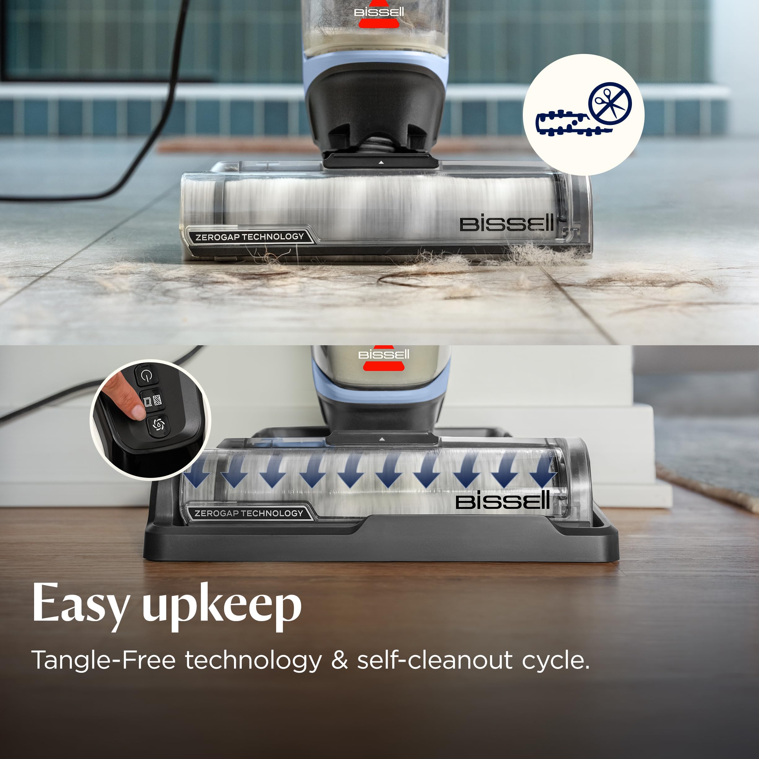 Bissell Crosswave Turbo Vacuum Mop All in One Wet and Dry Vac Combo Hard Floor & Area Rug Cleaner, 3888A: CrossWave Edge