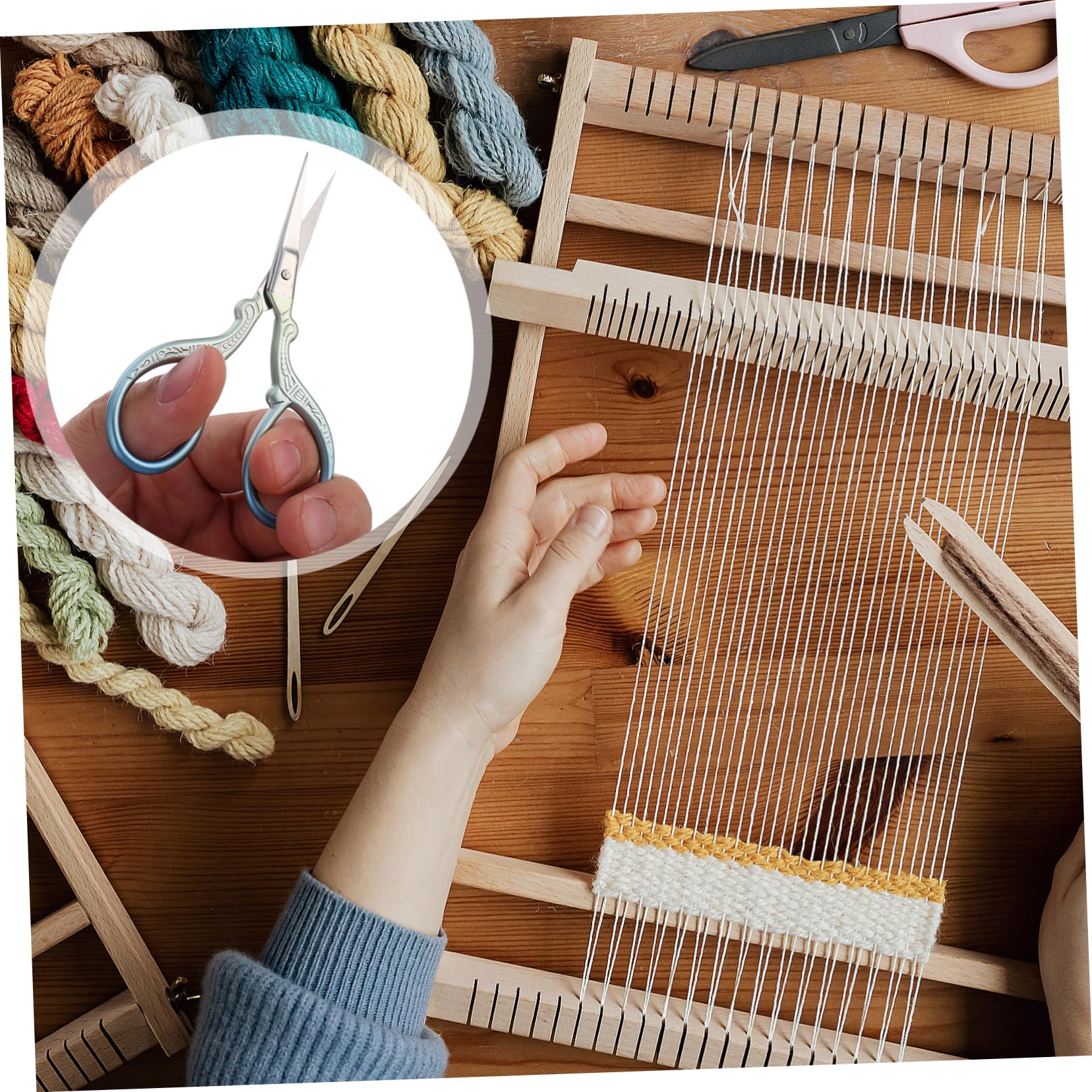 EXCEART 3sets Forbice Da Ricamo Professionale Metallo Con Copertura Accessorio Per Cucito e Lavori Di Filo Creatività