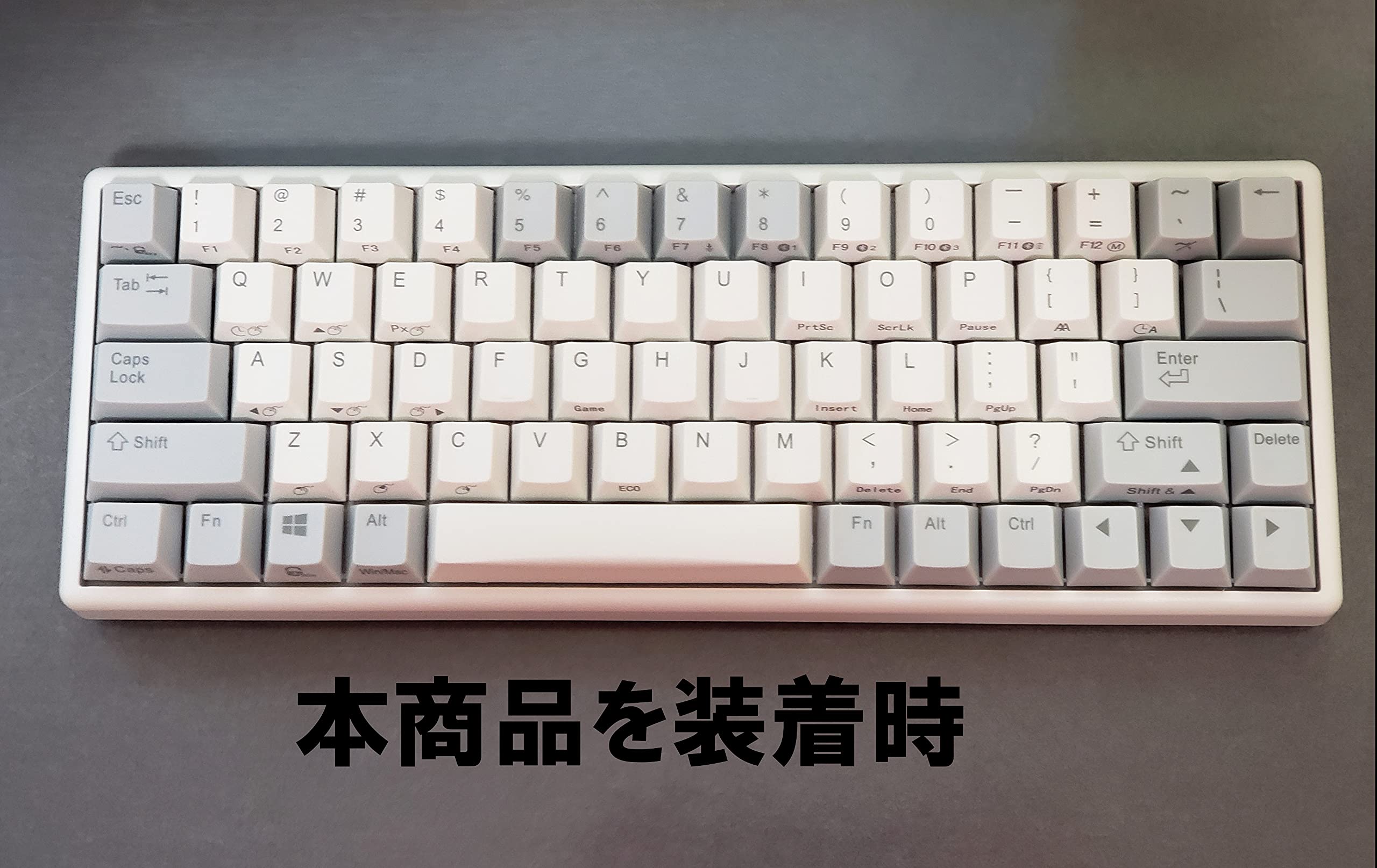 Amazon | Niz Atom66用スペースバー ホワイト印字なし 4.75uサイズ