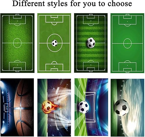 Miniatura 6 de Alfombra de fútbol para niños, alfombra de fútbol con parte trasera de goma antideslizante para niños, dormitorio, sala de juegos, sala de estar,