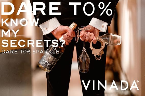 VINADA - Sparkling Rose & Crispy Chardonnay Variety - Zero Alcohol - 750 mL (6 Glass Bottles)
